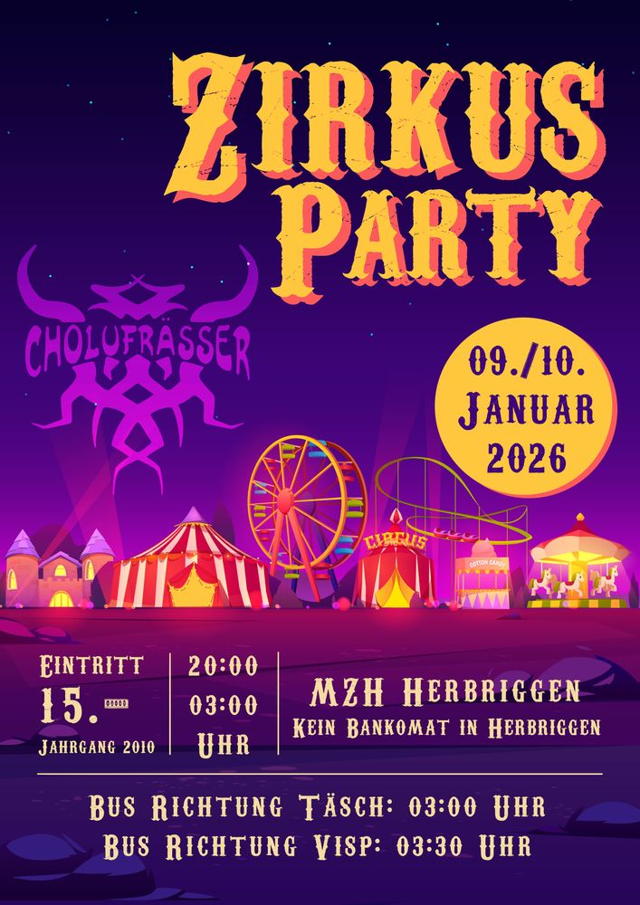 Cholufrässer Zirkus-Party